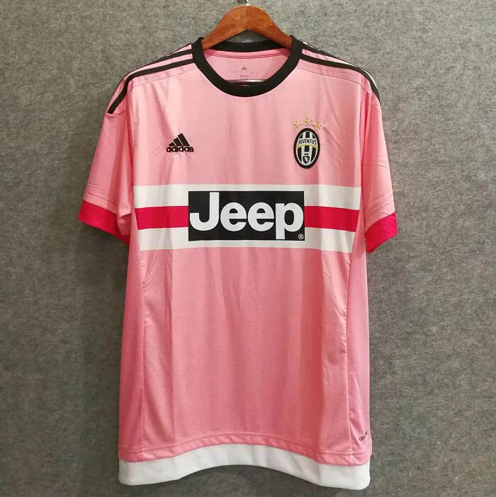 Retro Juventus Away Pink Jersey 15/16