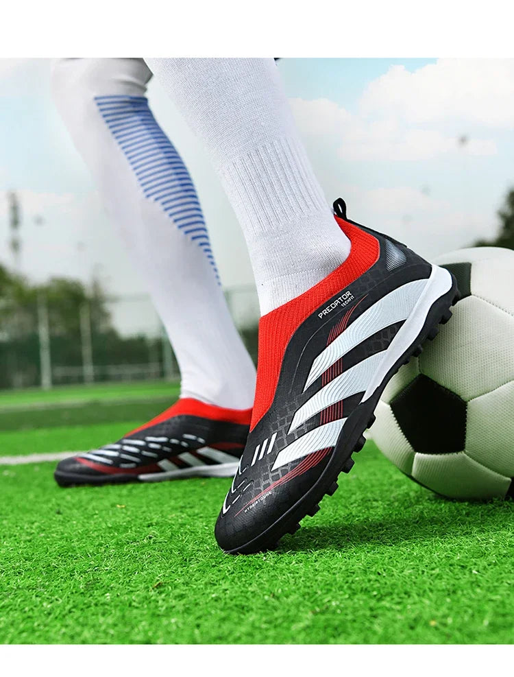 New Training Football Boots Long Spikes Cleats Match Futsal Soccer Shoes Breathable