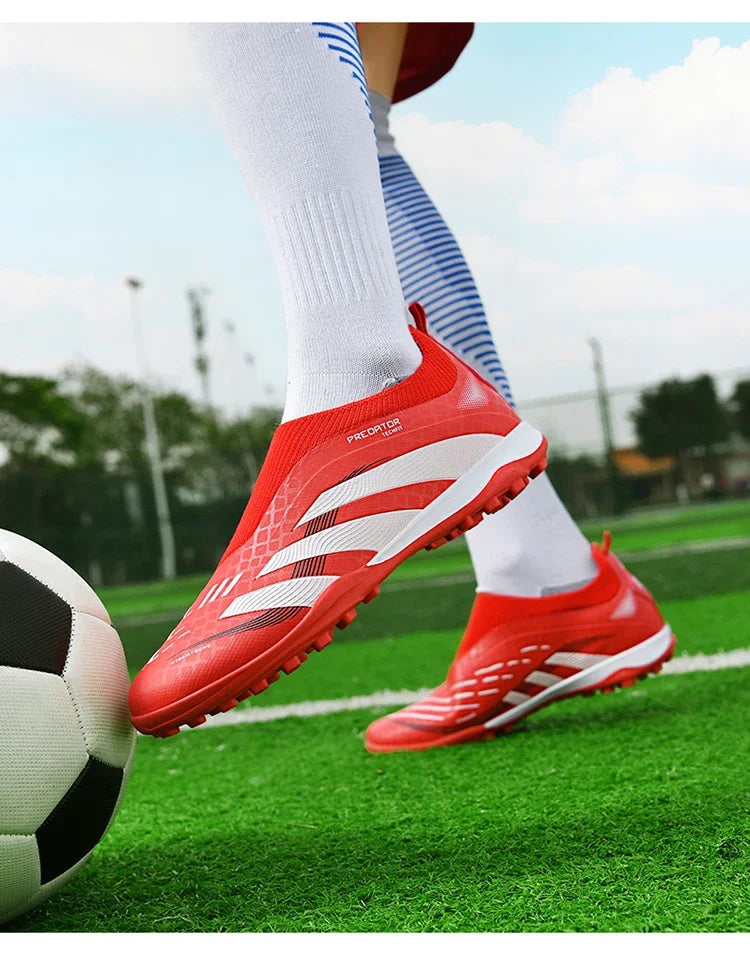 New Training Football Boots Long Spikes Cleats Match Futsal Soccer Shoes Breathable