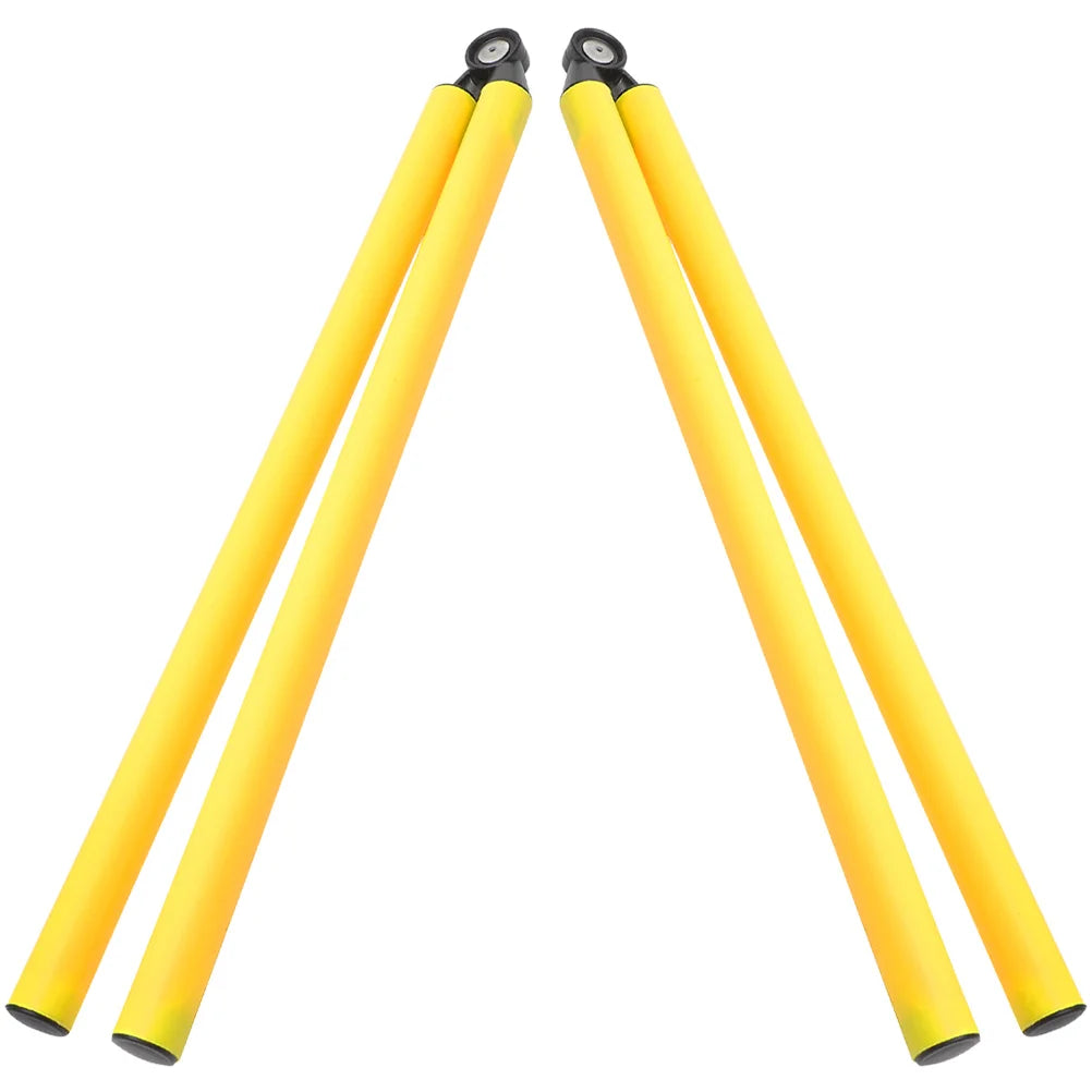2 Pcs Football Training Equipment Agility Pole Folding