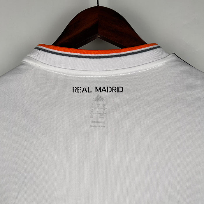 Retro Real Madrid Home Long Sleeves Jersey 13/14