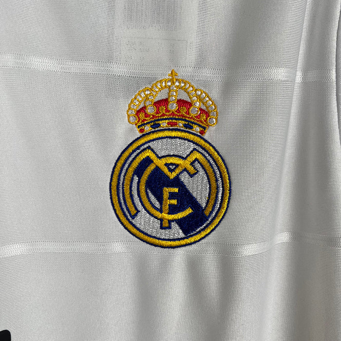 Retro Real Madrid Home Long Sleeves Jersey 13/14