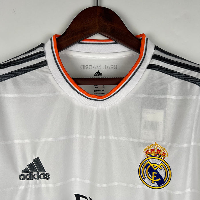 Retro Real Madrid Home Long Sleeves Jersey 13/14