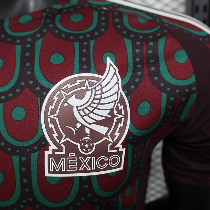 Authentic Mexico Home Red - Green Jersey 2024