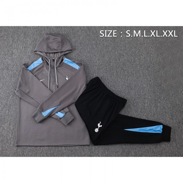 Tottenham Hotspur Gray Hooded Training Suit