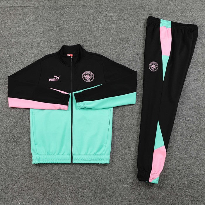 Manchester City Green and Black Training Suit