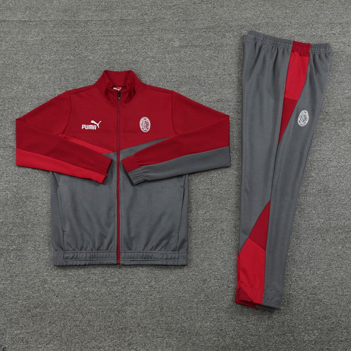 AC Milan Red Gray Training Suit