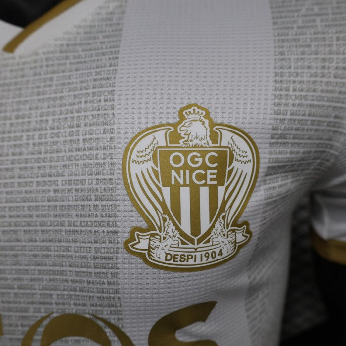 Authentic OGC Nice Away White Jersey 24/5