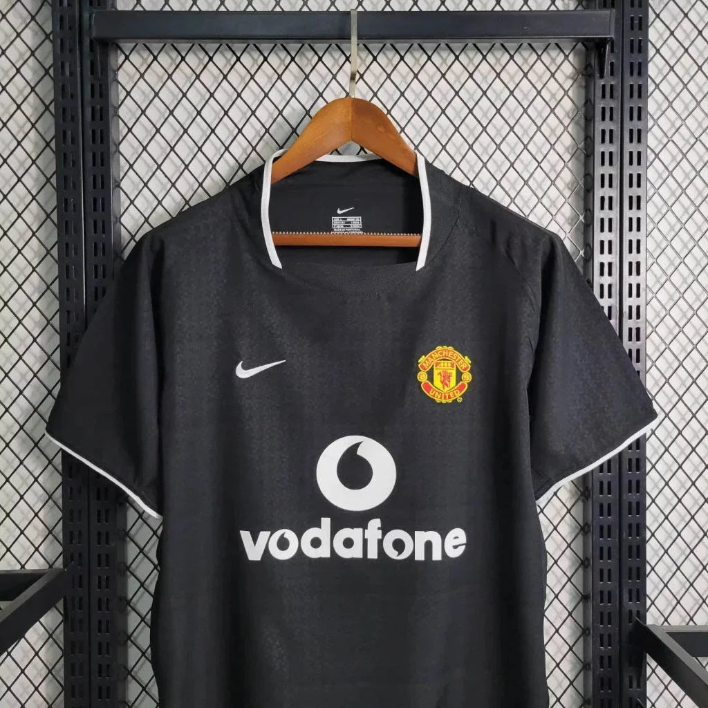 Retro Manchester United Away Black Jersey 03/04