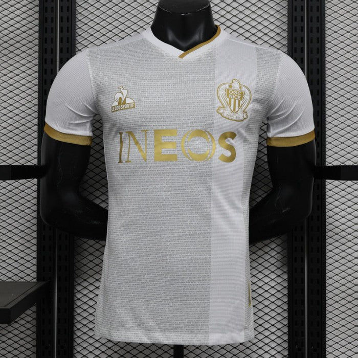 Authentic OGC Nice Away White Jersey 24/5
