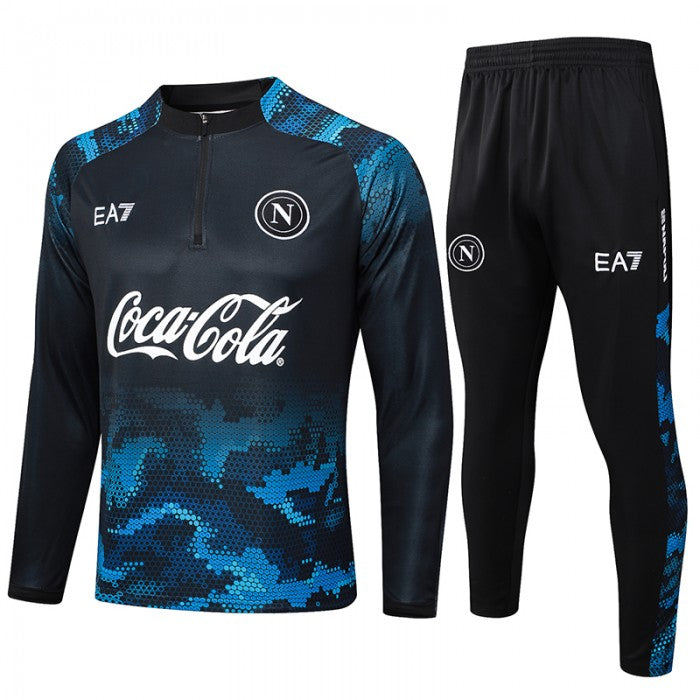 Napoli Navy Blue Black Training Suit