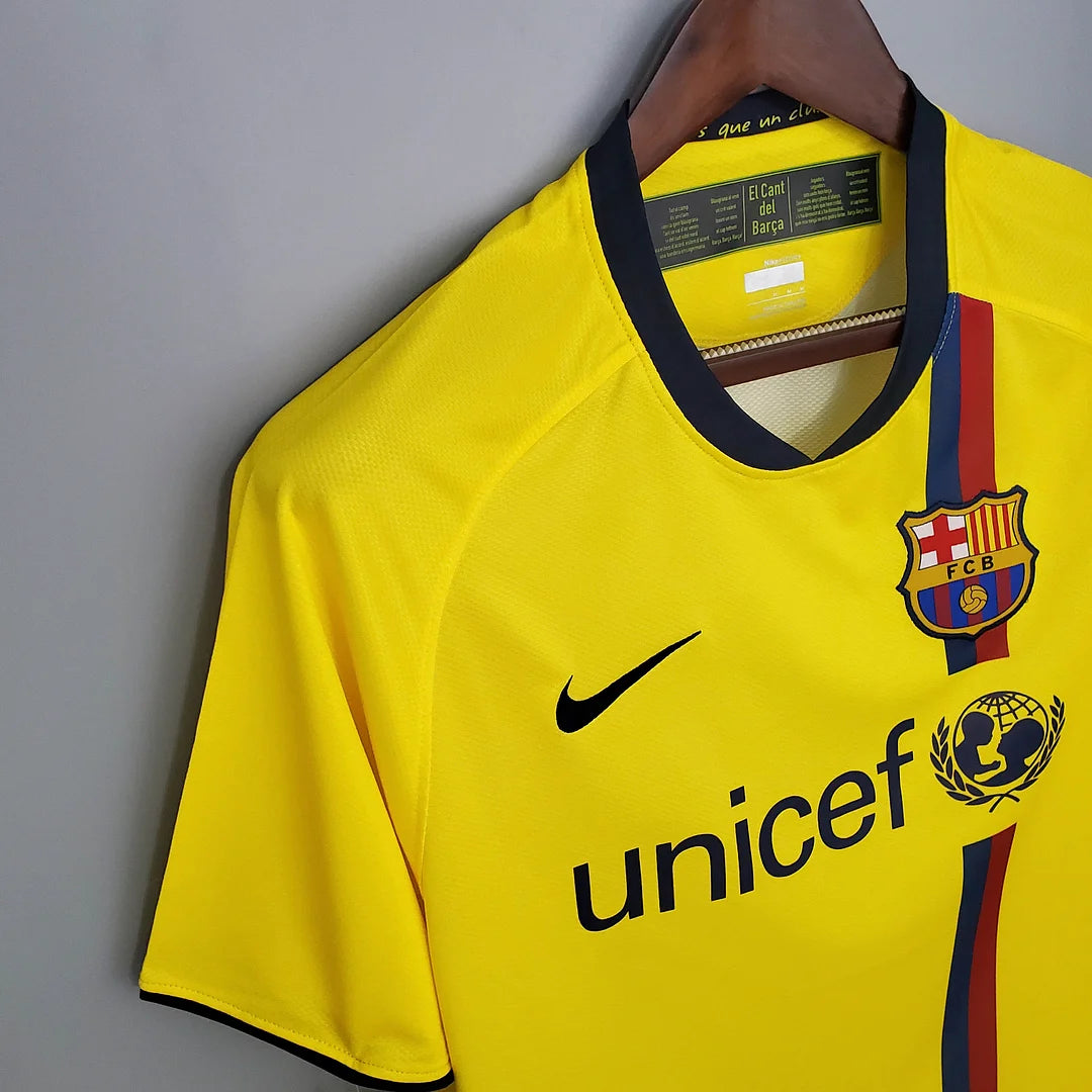 Retro Barcelona Away Yellow Jersey 08/09