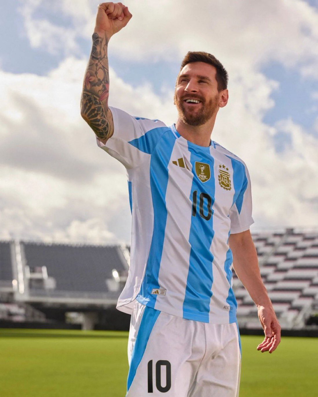 Argentina home kit 2023-2024 short sleeve t-shirt