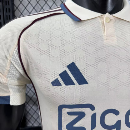 Authentic Ajax Away White Jersey 25/26
