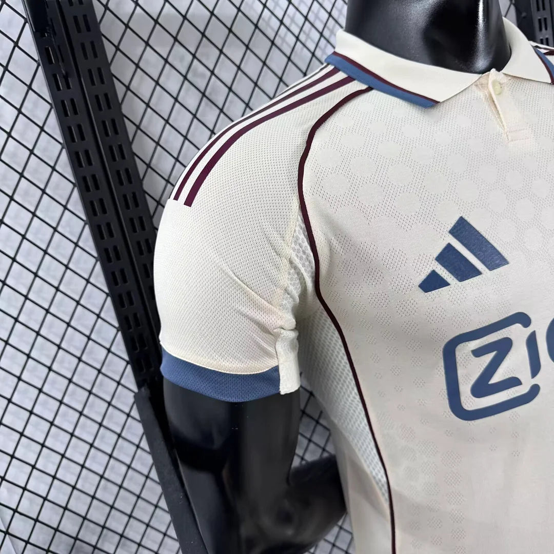 Authentic Ajax Away White Jersey 25/26