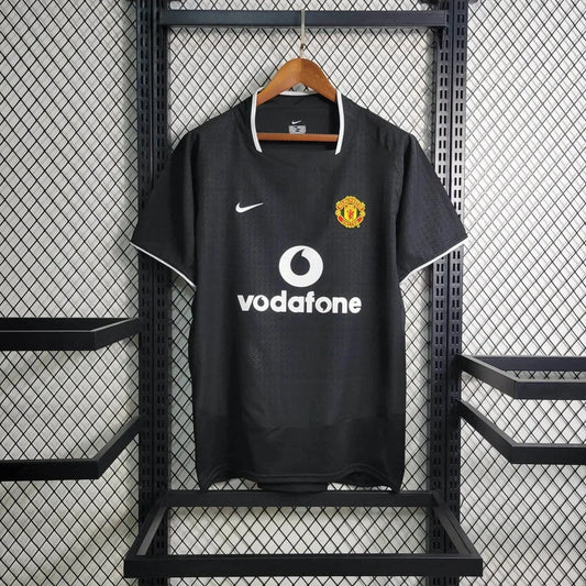 Retro Manchester United Away Black Jersey 03/04