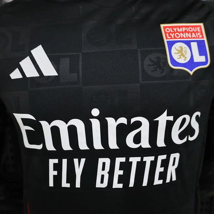 Authentic Lyon Away Black Jersey 24/25