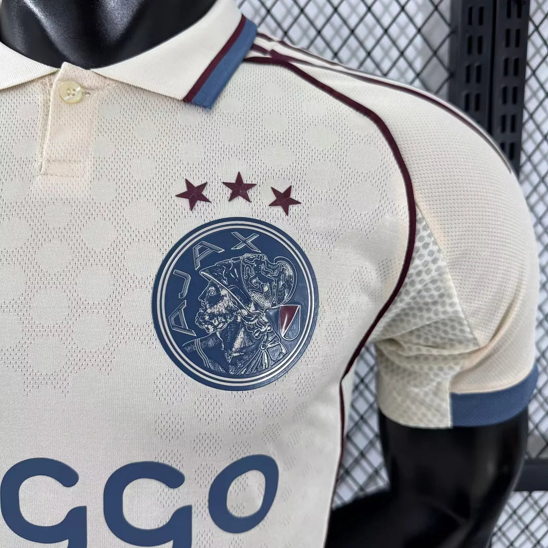 Authentic Ajax Away White Jersey 25/26