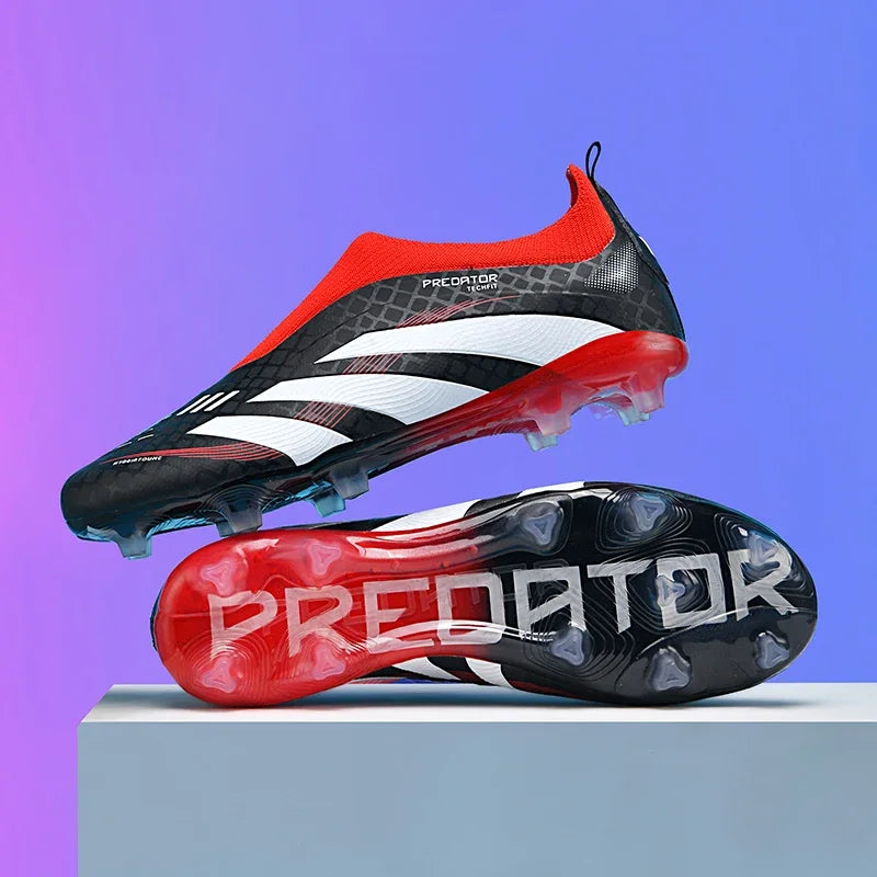 New Training Football Boots Long Spikes Cleats Match Futsal Soccer Shoes Breathable