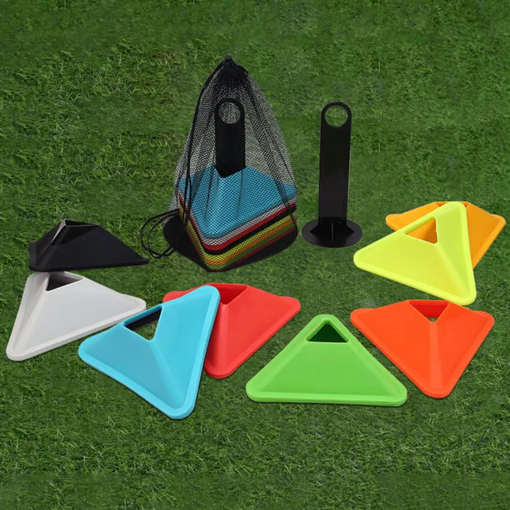 2 PCS Triangle Football Training Disc Cones