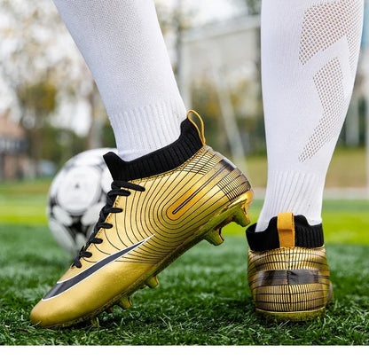 Professional golden football shoes