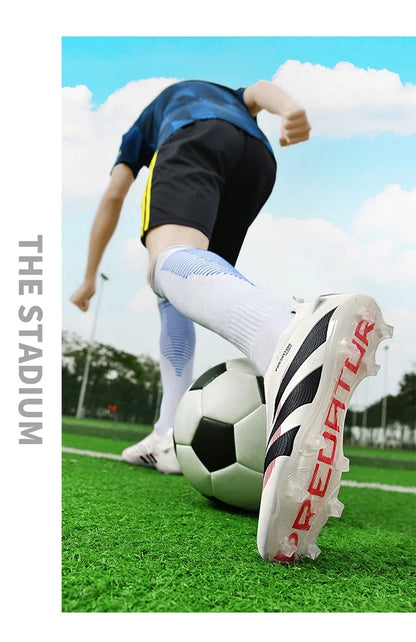New Training Football Boots Long Spikes Cleats Match Futsal Soccer Shoes Breathable