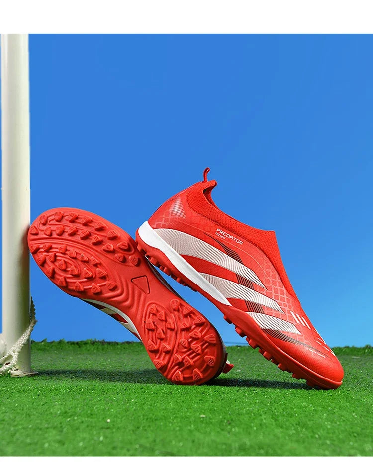 New Training Football Boots Long Spikes Cleats Match Futsal Soccer Shoes Breathable