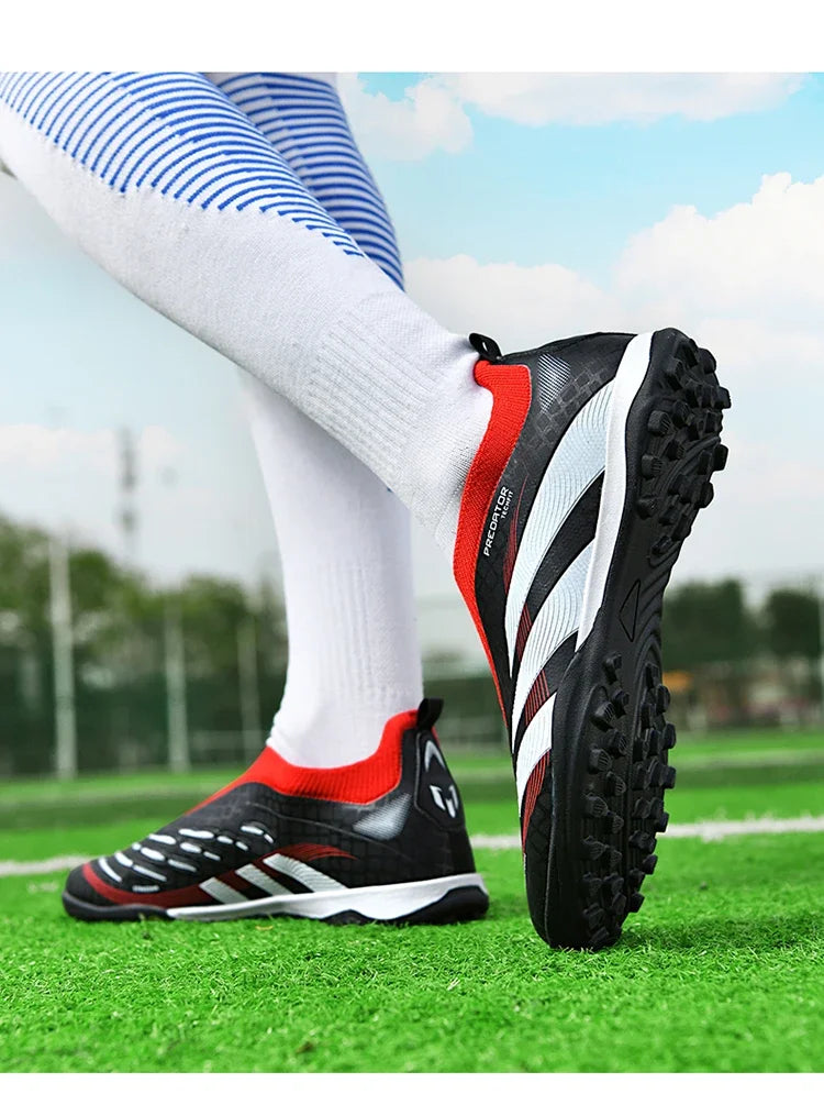 New Training Football Boots Long Spikes Cleats Match Futsal Soccer Shoes Breathable