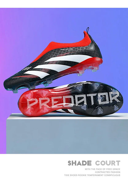 New Training Football Boots Long Spikes Cleats Match Futsal Soccer Shoes Breathable