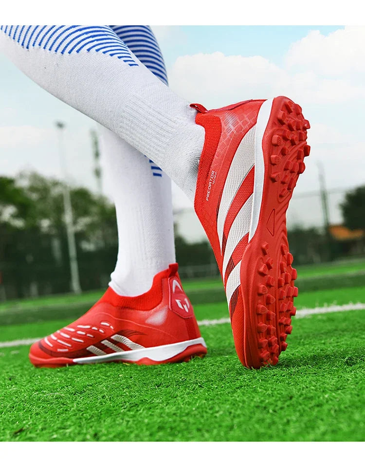 New Training Football Boots Long Spikes Cleats Match Futsal Soccer Shoes Breathable