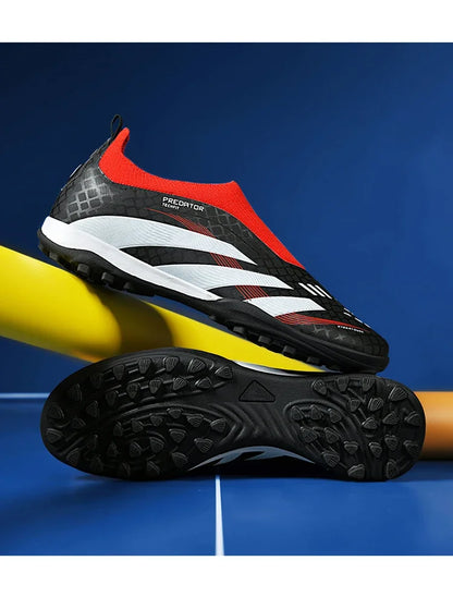 New Training Football Boots Long Spikes Cleats Match Futsal Soccer Shoes Breathable