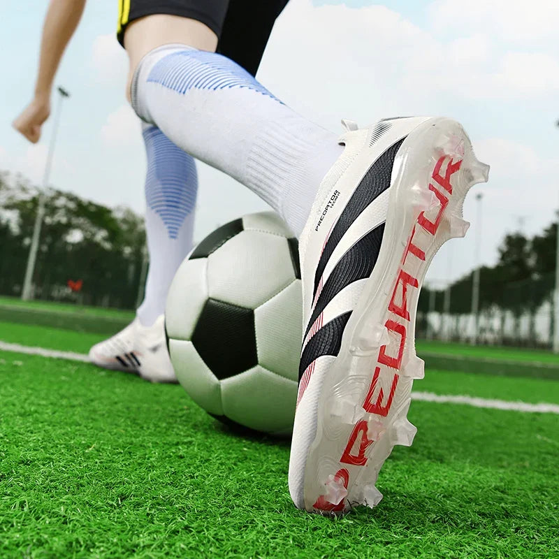 New Training Football Boots Long Spikes Cleats Match Futsal Soccer Shoes Breathable