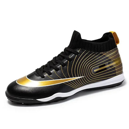 Professional golden football shoes