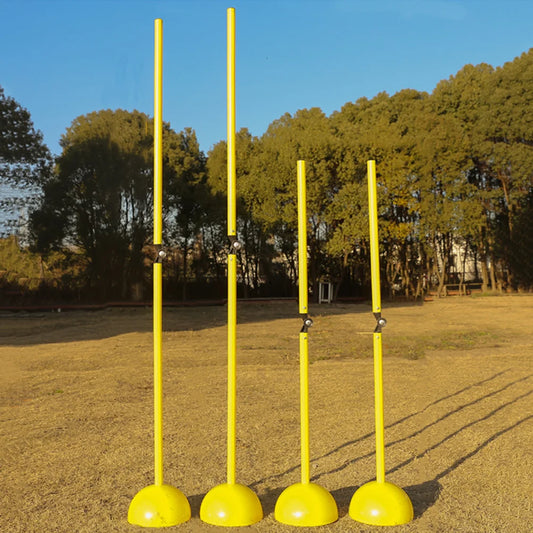 2 Pcs Football Training Equipment Agility Pole Folding