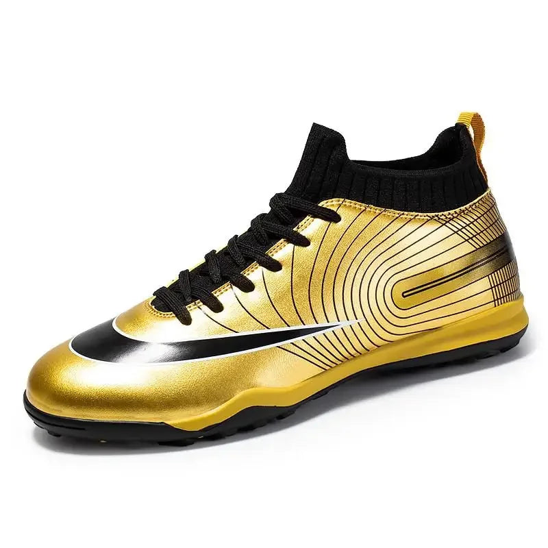Professional golden football shoes