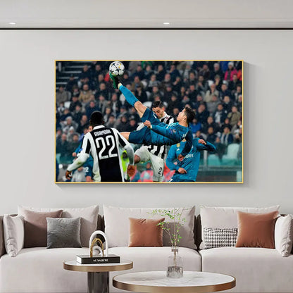 Cristiano Ronaldo Famous Bicycle Kick Wall Art Poster