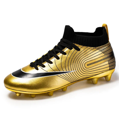 Professional golden football shoes