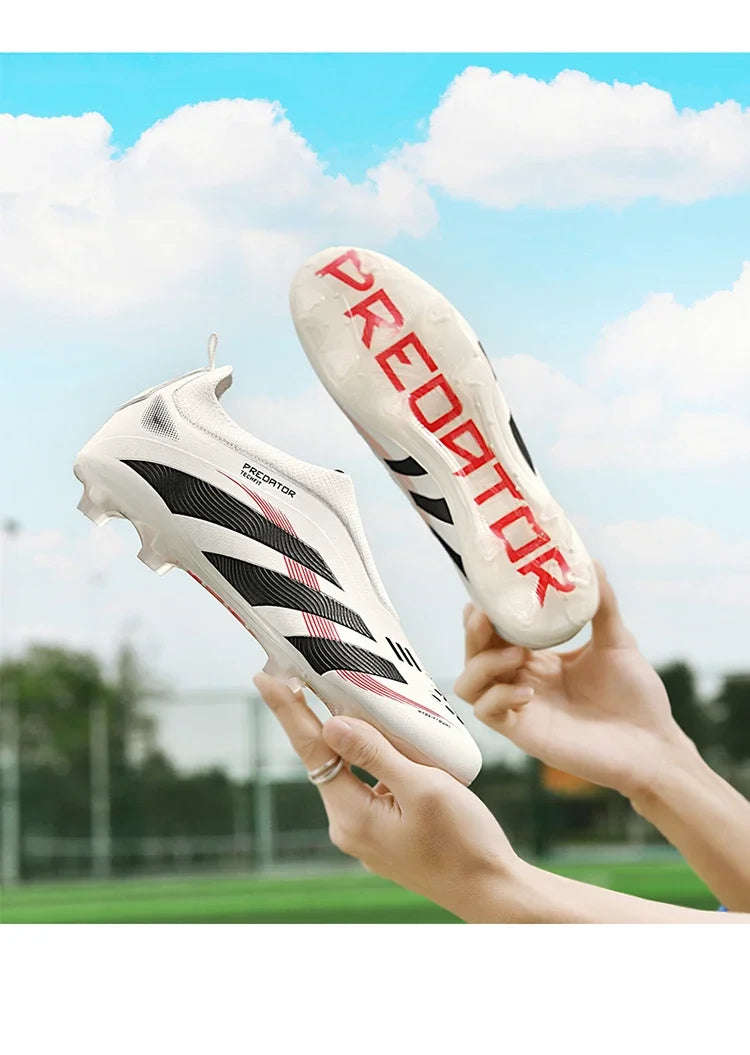 New Training Football Boots Long Spikes Cleats Match Futsal Soccer Shoes Breathable