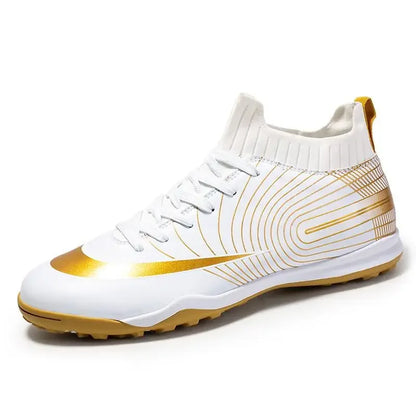 Professional golden football shoes