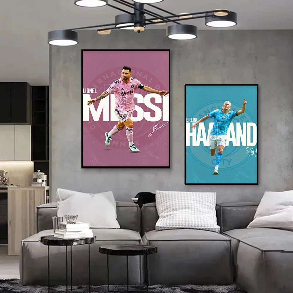 World Famous Football Players Poster Canvas Painting