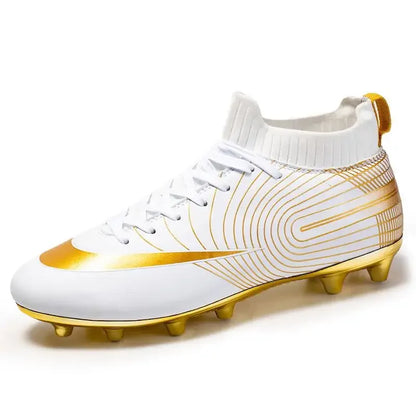 Professional golden football shoes