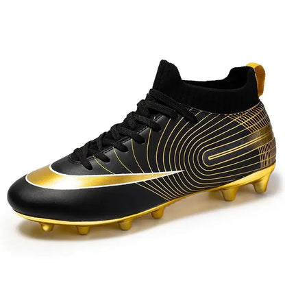 Professional golden football shoes