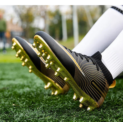 Professional golden football shoes