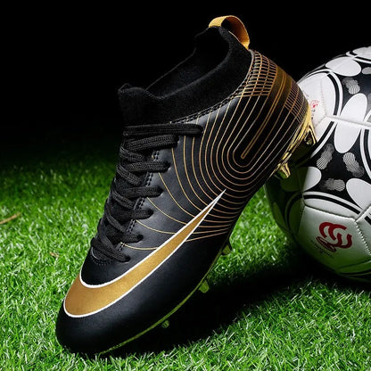 Professional golden football shoes
