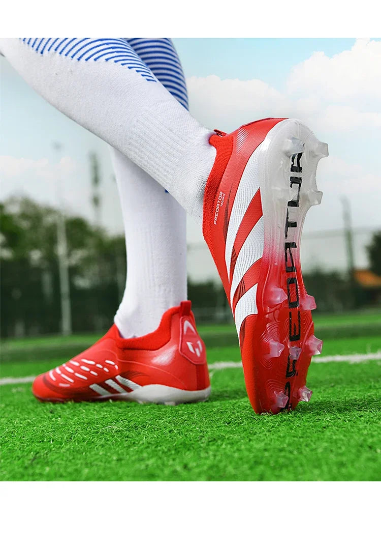 New Training Football Boots Long Spikes Cleats Match Futsal Soccer Shoes Breathable
