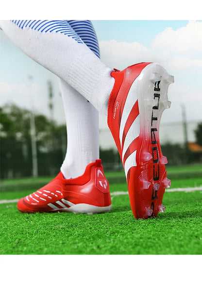 New Training Football Boots Long Spikes Cleats Match Futsal Soccer Shoes Breathable