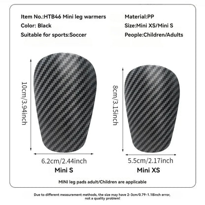 Carbon Fibe Mini Football Shin Guards