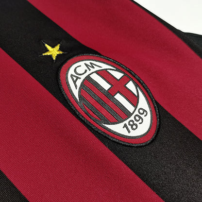 Retro AC Milan Home Long Sleeves Jersey 09/10