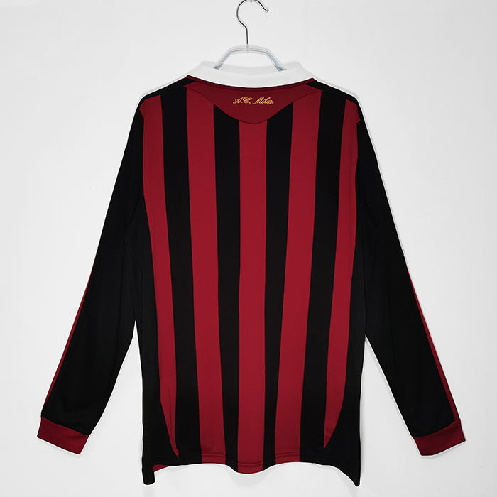 Retro AC Milan Home Long Sleeves Jersey 09/10