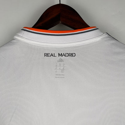 Retro Real Madrid Home Long Sleeves Jersey 13/14